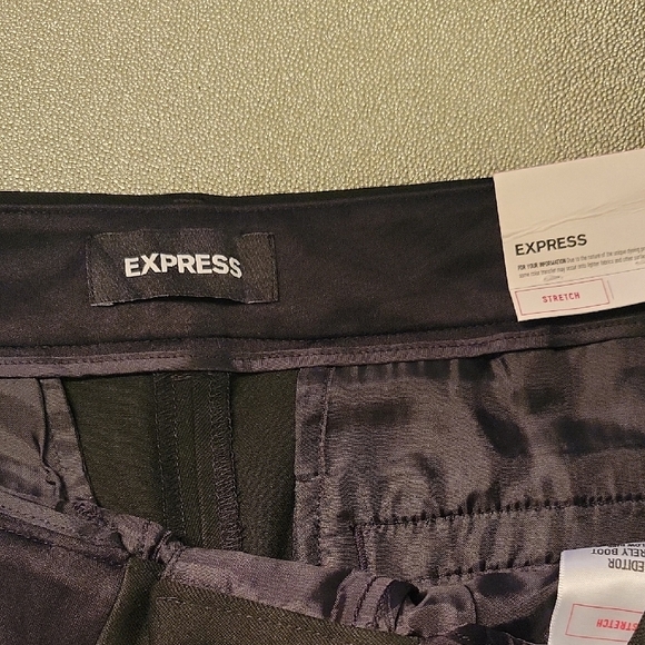 NWT EXPRESS Editor Black Women's Pants Size 6S Barely Boot Low Rise - Picture 3 of 7